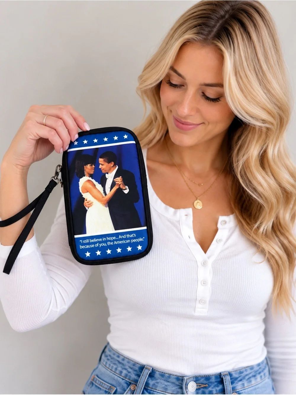 Willabee & Ward Barack & Michelle Obama Cell Phone Wallet Organizer
